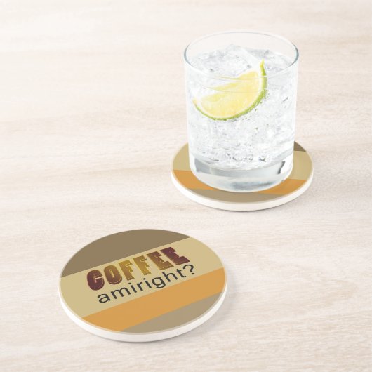 Kaffee Amiright? Getränkeuntersetzer (Seite)