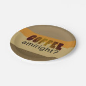 Kaffee Amiright? Pappteller (Schrägansicht)