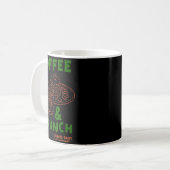 Kaffee & Brunch täglich serviert lustiger Kaff Kaffeetasse (Vorderseite Links)