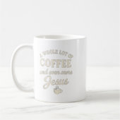 Kaffee & Amp; Jesus Christliches Funny Fazioz Kaffeetasse (Links)