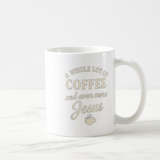 Kaffee & Amp; Jesus Christliches Funny Fazioz Kaffeetasse (Rechts)