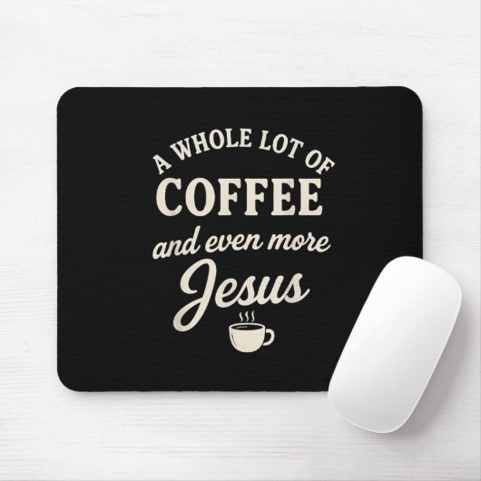 Kaffee & Amp; Jesus Christliches Funny Fazioz Mousepad (Mit Mouse)