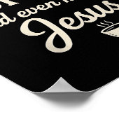 Kaffee & Amp; Jesus Christliches Funny Fazioz Poster (Ecke)