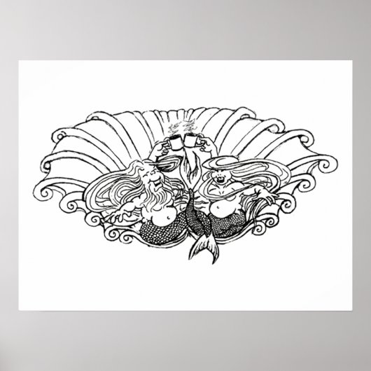 Kaffee an der Küste Poster (Vorne)