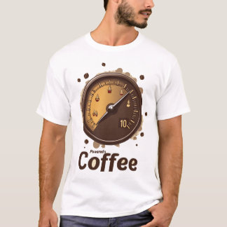Kaffee angetrieben | Vintage-Kraftstoffanzeige Kof T-Shirt