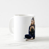 Kaffee, Anmut & Selbstvertrauen Kaffeetasse (Vorderseite Links)