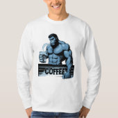 Kaffee Ape Long Sleeve Sweatshirt T-Shirt (Vorderseite)