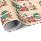 Kaffee Apricos Packpapier (Rolleneckpunkt)