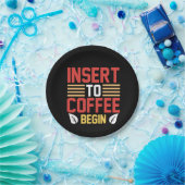 Kaffee Art Beilage zum Kaffee Beginnen Pappteller (Party)