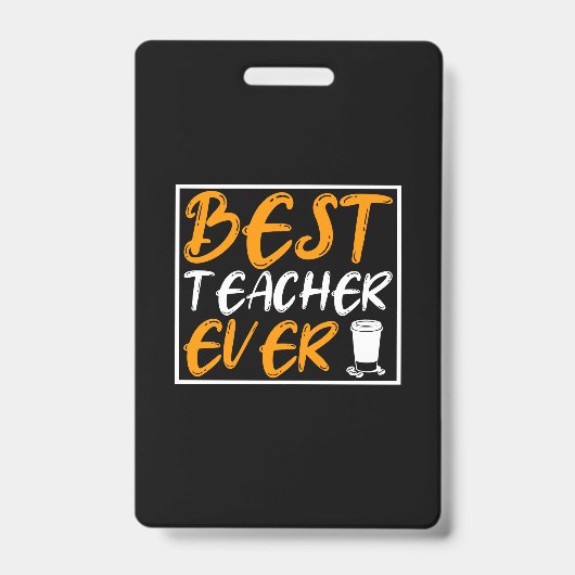Kaffee Art Best Teacher jemals Ausweis (Vorderseite)