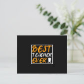 Kaffee Art Best Teacher jemals Postkarte (Stehend Vorderseite)