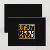 Kaffee Art Best Teacher jemals Postkarte (Vorne/Hinten)