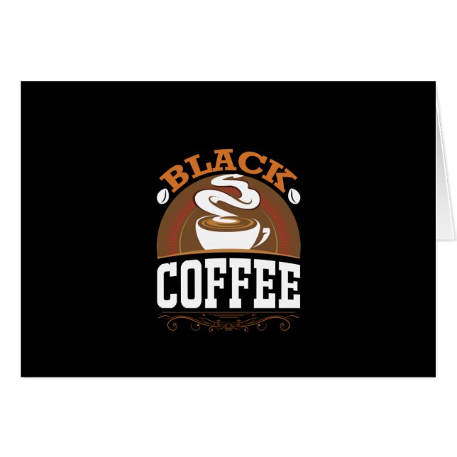 Kaffee Art Black Coffee (Vorderseite (Horizontal))