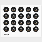 Kaffee Art Coffee Runder Aufkleber (Blatt)