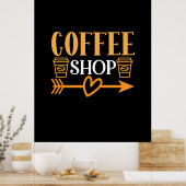 Kaffee Art Coffee Shop Poster (Küche)