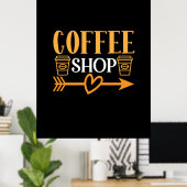Kaffee Art Coffee Shop Poster (Heimbüro)