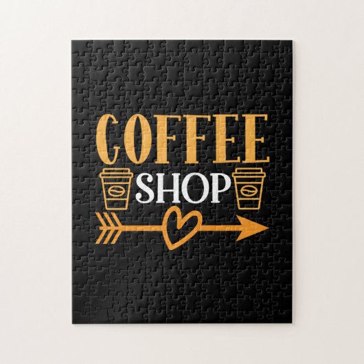 Kaffee Art Coffee Shop Puzzle (Vertikal)