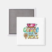 Kaffee Art Coffee und Jesus Magnet (Vorderseite/Rückseite)