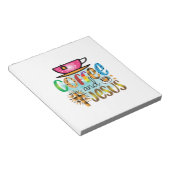 Kaffee Art Coffee und Jesus Notizblock (angewinkelt)