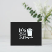 Kaffee Art Dog Mutter Kaffee Lover Postkarte (Stehend Vorderseite)