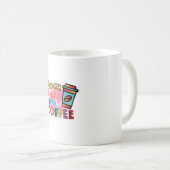 Kaffee Art Hunde Bücher & Kaffee Kaffeetasse (VorderseiteRechts)
