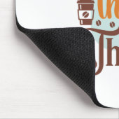 Kaffee Art I Drink Kaffee Mousepad (Ecke)