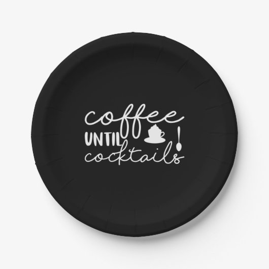 Kaffee Art Kaffee bis Cocktails Pappteller (Vorderseite)