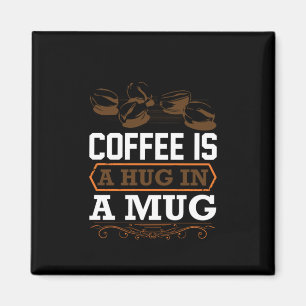 Kaffee Art Kaffee ist ein Schluck in einer Tasse Magnet