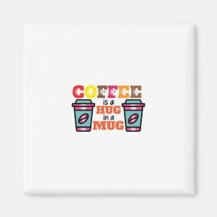 Kaffee Art Kaffee ist ein Schluck in einer Tasse Magnet