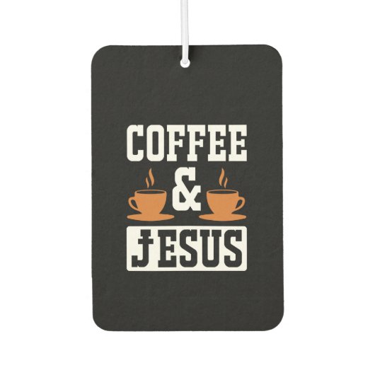 Kaffee Art Kaffee & Jesus Autolufterfrischer (Vorderseite)
