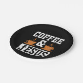 Kaffee Art Kaffee & Jesus Pappteller (Schrägansicht)