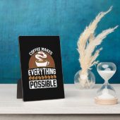 Kaffee Art Kaffee macht alles Fotoplatte (Seite)
