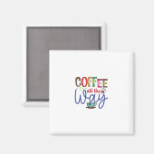 Kaffee Art Kaffee Magnet (Vorderseite/Rückseite)