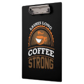 Kaffee Art Kaffee stark Klemmbrett (Links)