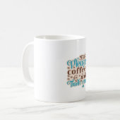 Kaffee Art Kaffee und denken Sie Kaffeetasse (Vorderseite Links)
