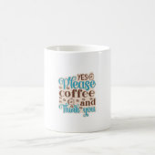 Kaffee Art Kaffee und denken Sie Kaffeetasse (Mittel)