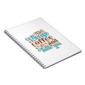 Kaffee Art Kaffee und denken Sie Notizblock (Rechte Seite)