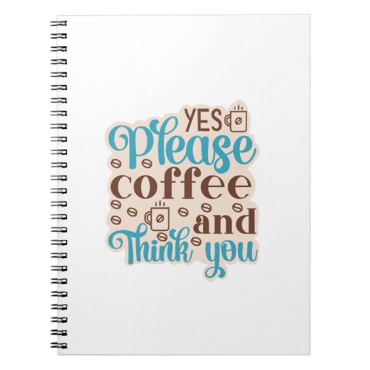 Kaffee Art Kaffee und denken Sie Notizblock (Vorderseite)