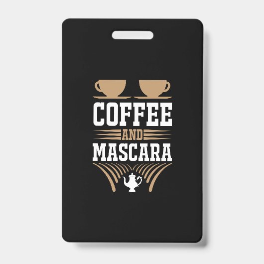 Kaffee Art Kaffee und Mascara Ausweis (Vorderseite)