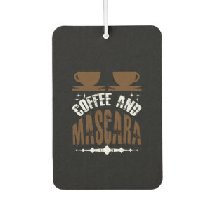 Kaffee Art Kaffee und Mascara Autolufterfrischer