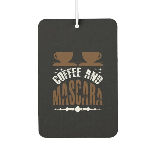 Kaffee Art Kaffee und Mascara Autolufterfrischer (Vorderseite)