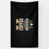 Kaffee Art Kaffee und Mascara Banner (Vertikal)