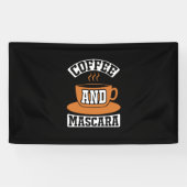 Kaffee Art Kaffee und Mascara Banner (Horizontal)