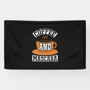 Kaffee Art Kaffee und Mascara Banner
