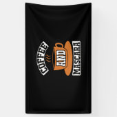 Kaffee Art Kaffee und Mascara Banner (Vertikal)