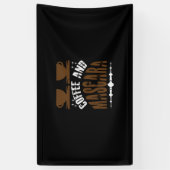 Kaffee Art Kaffee und Mascara Banner (Vertikal)