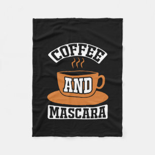Kaffee Art Kaffee und Mascara Fleecedecke