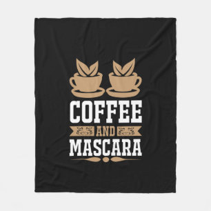 Kaffee Art Kaffee und Mascara Fleecedecke