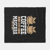 Kaffee Art Kaffee und Mascara Fleecedecke (Vorderseite (Horizontal))