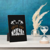 Kaffee Art Kaffee und Mascara Fotoplatte (Seite)